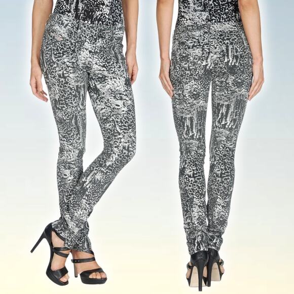 DIESEL Malphas Corduroy Skinny Pant Sz 28 Abstract Print - Picture 1 of 9